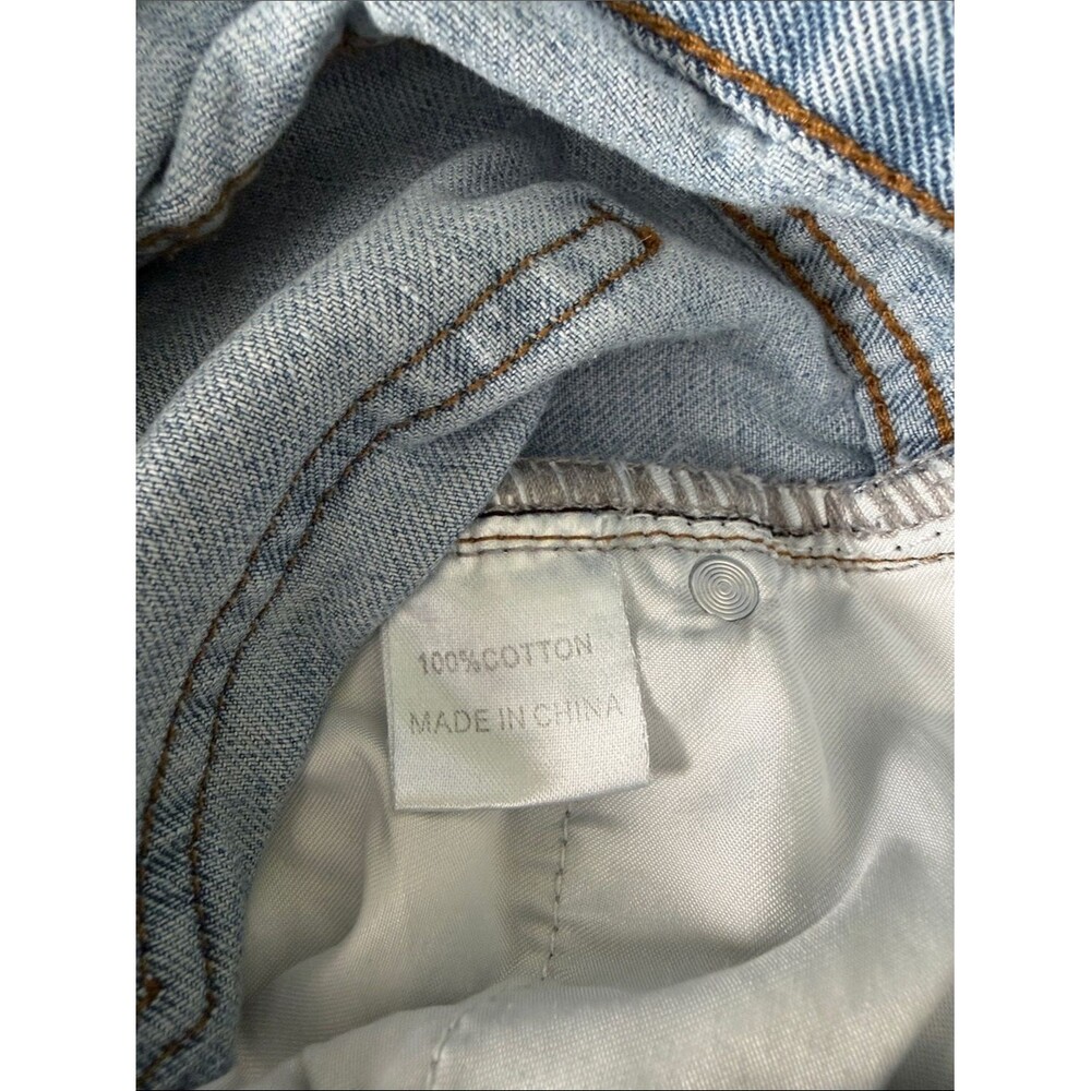 That's So Fetch Low Rise Baggy Fit Wide Leg Cotton Jeans Light Wash Sz US 2 - Picture 7 of 7
